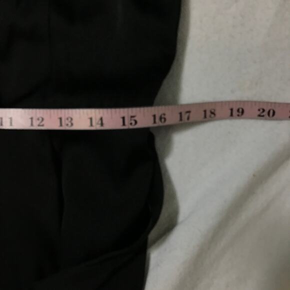 LULU'S SZ L Black Fabulous Class Short Sleeve Wide-Leg Belted Jumpsuit NEW B76 - Picture 7 of 11